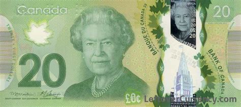 current canadian 20 dollar bill.